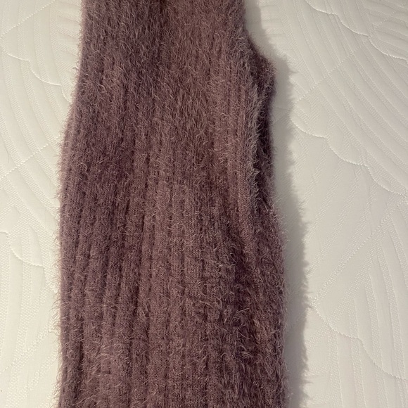 Hippie Rose Lilac Fuzzy Cardigan - Picture 4 of 5